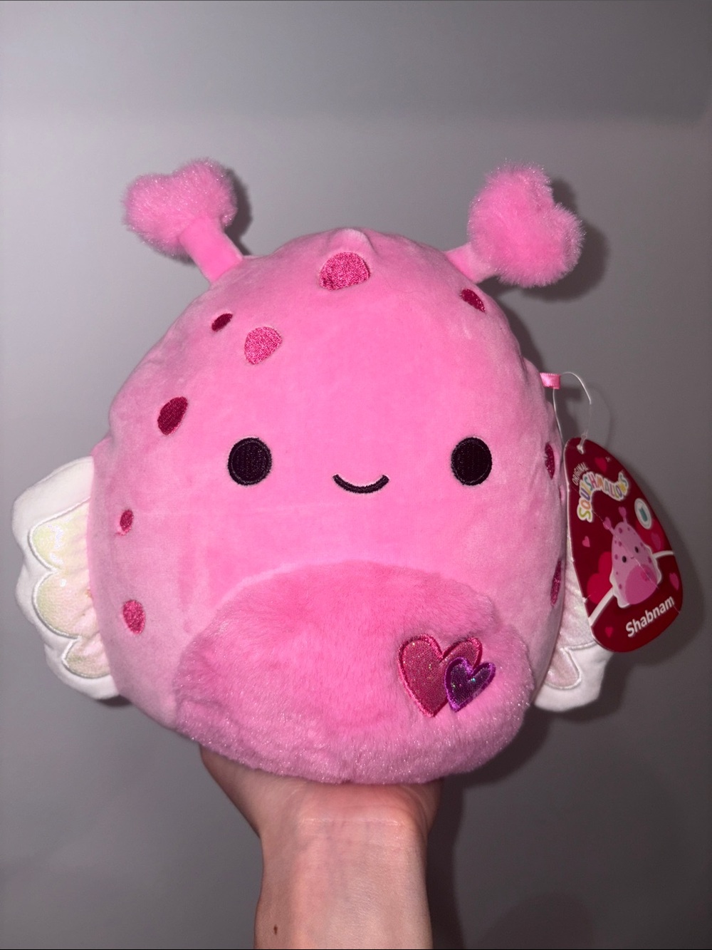 Squishmallows Pink Shabnam Heart Wing Plush